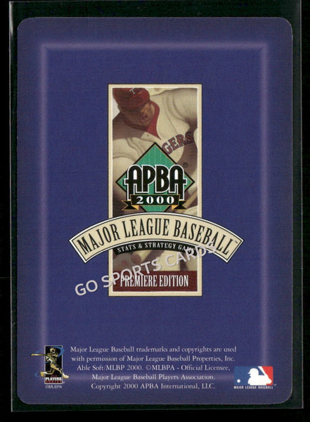 2000 APBA MLB Premiere Edition Rheal Cormier