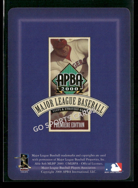 2000 APBA MLB Premiere Edition Nomar Garciaparra