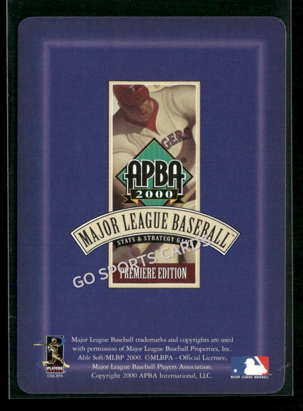 2000 APBA MLB Premiere Edition Kent Mercker