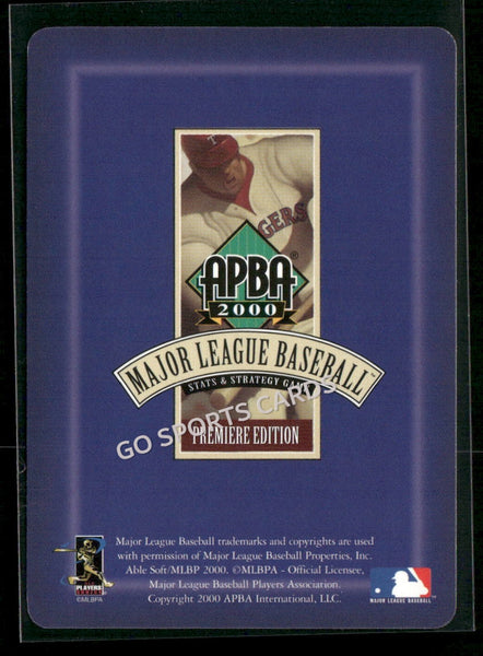 2000 APBA MLB Premiere Edition Pat Rapp