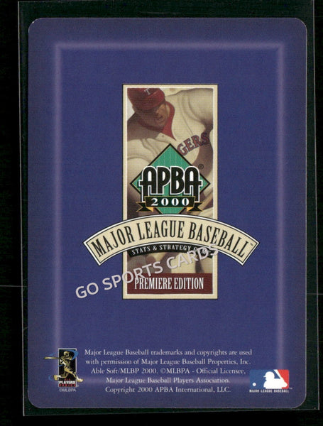 2000 APBA MLB Premiere Edition Donnie Sadler