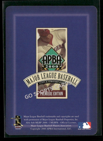 2000 APBA MLB Premiere Edition Brook Alexander Fordyce