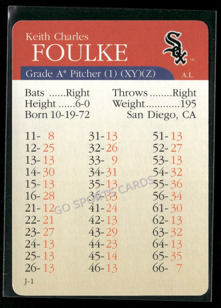 2000 APBA MLB Premiere Edition Keith Charles Foulke