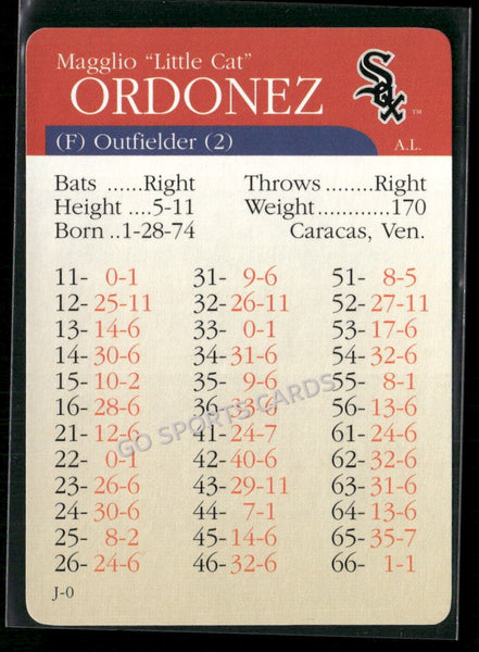 2000 APBA MLB Premiere Edition Magglio Ordonez