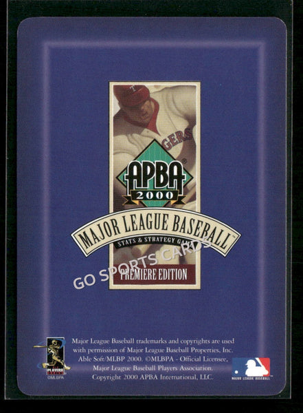 2000 APBA MLB Premiere Edition Bill Simas