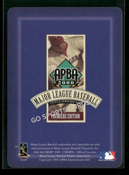 2000 APBA MLB Premiere Edition Chris Singleton