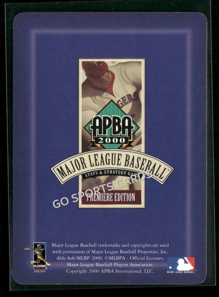 2000 APBA MLB Premiere Edition Mike Sirotka