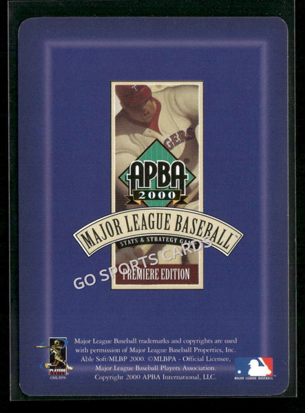 2000 APBA MLB Premiere Edition Steve Reed