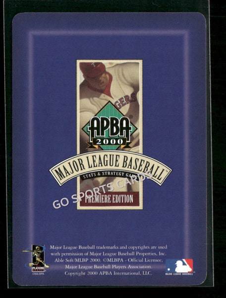 2000 APBA MLB Premiere Edition Sandy Alomar