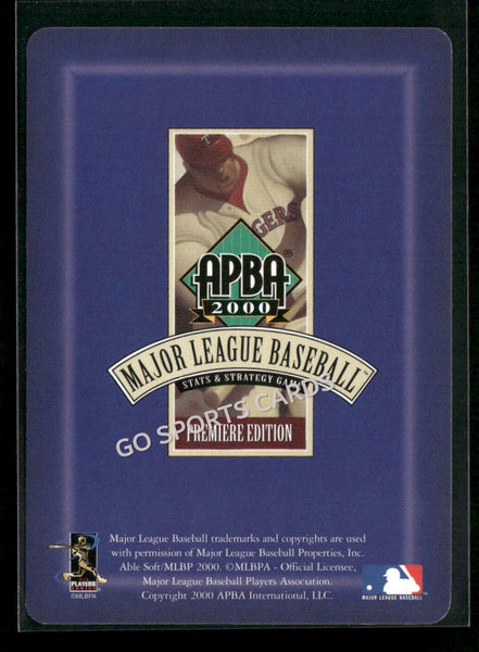 2000 APBA MLB Premiere Edition Bartolo Colon