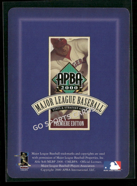 2000 APBA MLB Premiere Edition Einar Antonio Diaz