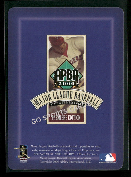 2000 APBA MLB Premiere Edition Travis Frayman