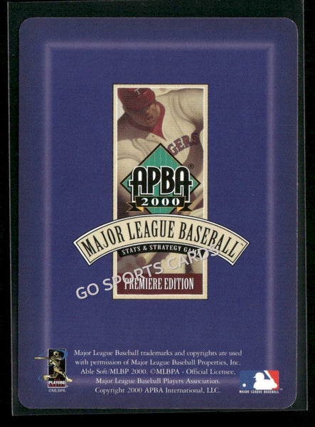 2000 APBA MLB Premiere Edition Dwight Doc Gooden