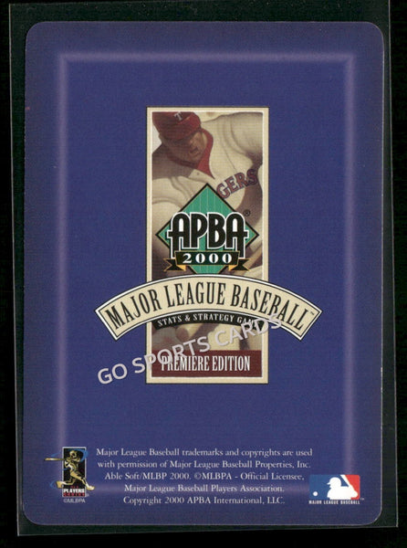 2000 APBA MLB Premiere Edition Omar Vizquel