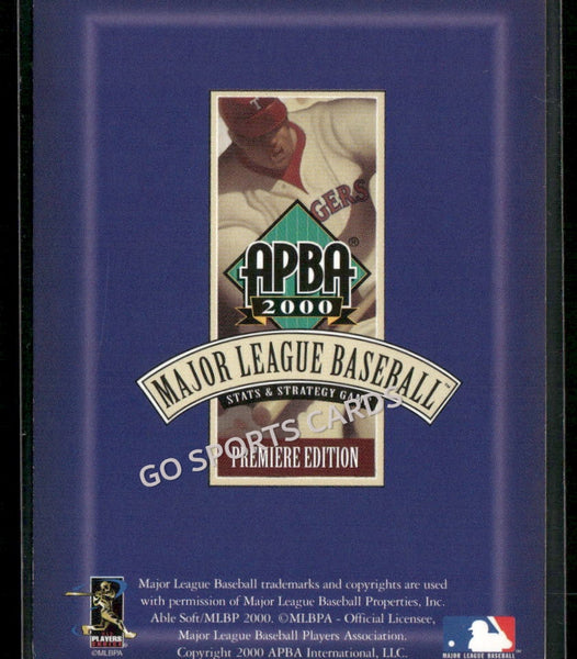2000 APBA MLB Premiere Edition Greg Maddux