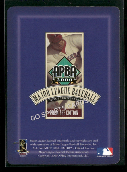 2000 APBA MLB Premiere Edition Kevin Millwood