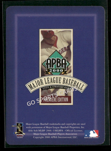 2000 APBA MLB Premiere Edition Terry Mulholland