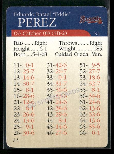 2000 APBA MLB Premiere Edition Eddie Perez