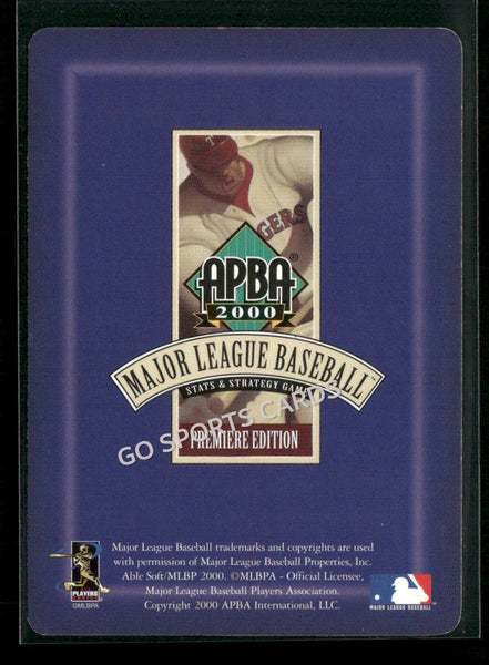 2000 APBA MLB Premiere Edition John Smoltz