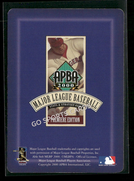 2000 APBA MLB Premiere Edition Walt Weiss