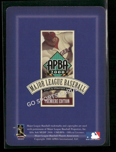 2000 APBA MLB Premiere Edition Orel Hershiser
