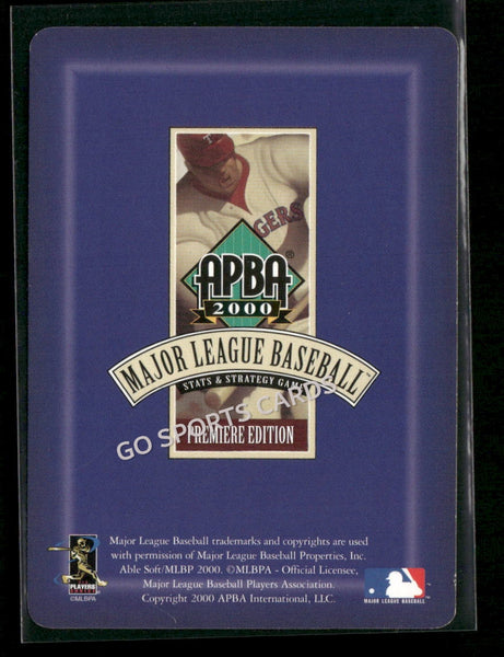 2000 APBA MLB Premiere Edition Brian Hiller