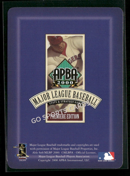 2000 APBA MLB Premiere Edition Alan Hunt