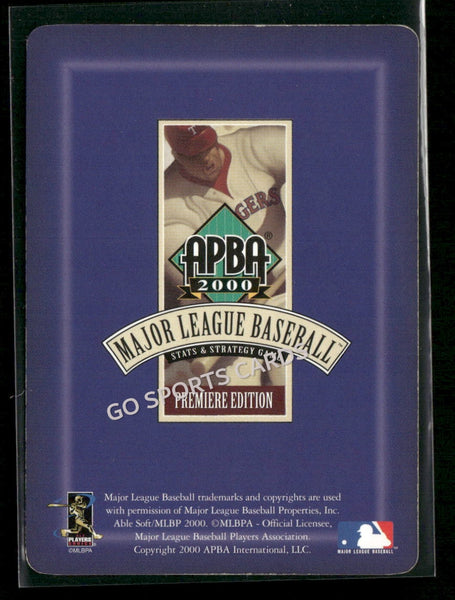 2000 APBA MLB Premiere Edition Reynaldo Ordonez