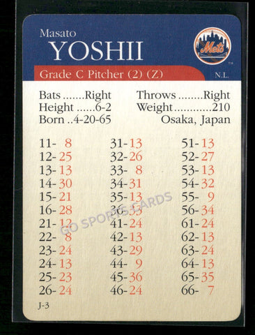 2000 APBA MLB Premiere Edition Masato Yoshii