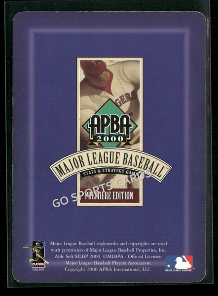 2000 APBA MLB Premiere Edition Rich Aurilia