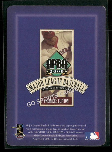 2000 APBA MLB Premiere Edition Marvin Larry Benard