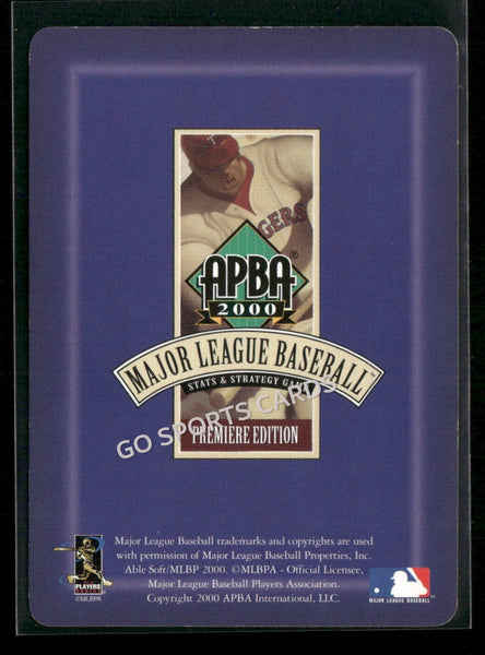 2000 APBA MLB Premiere Edition Shawn Estes