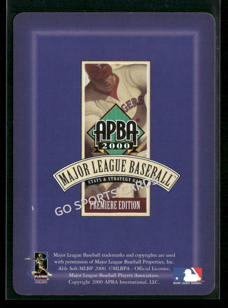2000 APBA MLB Premiere Edition Mark Gardner