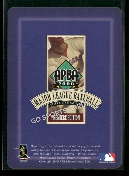 2000 APBA MLB Premiere Edition Livan Hernandez