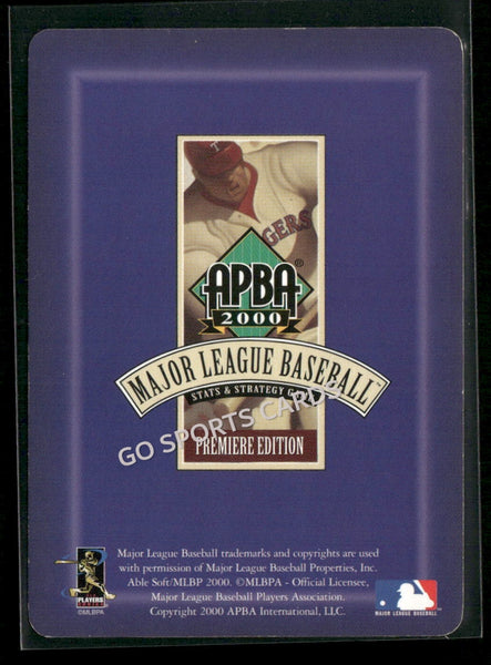 2000 APBA MLB Premiere Edition John Johnstone