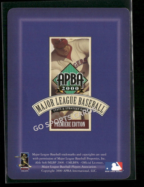 2000 APBA MLB Premiere Edition Brent Mayne