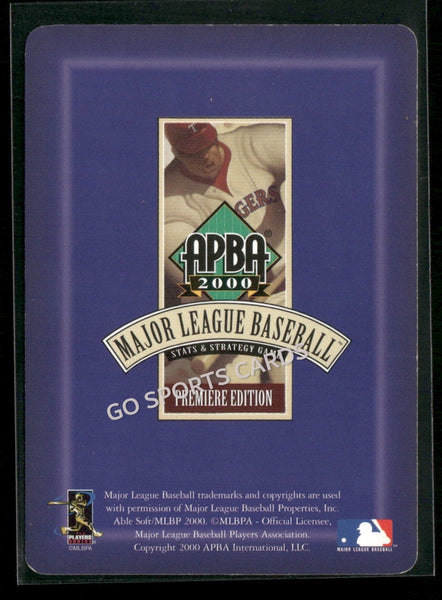 2000 APBA MLB Premiere Edition Russ Ortiz