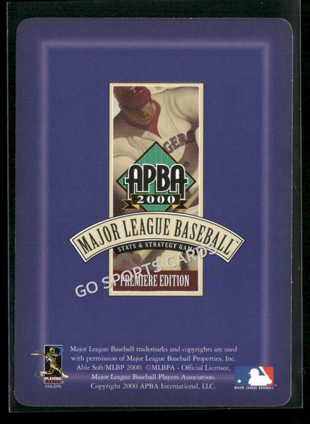 2000 APBA MLB Premiere Edition Frank Paul FP Santangelo
