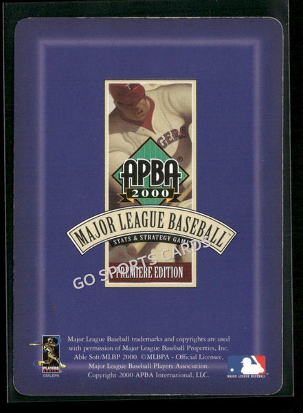 2000 APBA MLB Premiere Edition Scott Servais