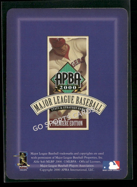 2000 APBA MLB Premiere Edition JT Snow