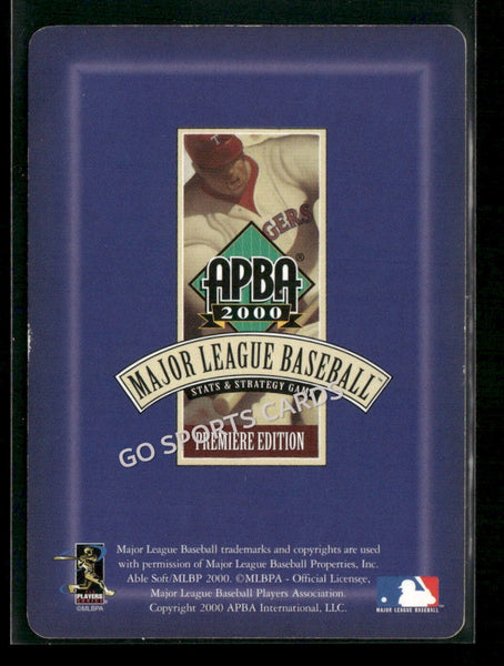 2000 APBA MLB Premiere Edition Scott Elarton