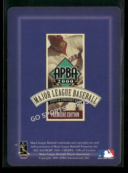 2000 APBA MLB Premiere Edition Tony Eusebio