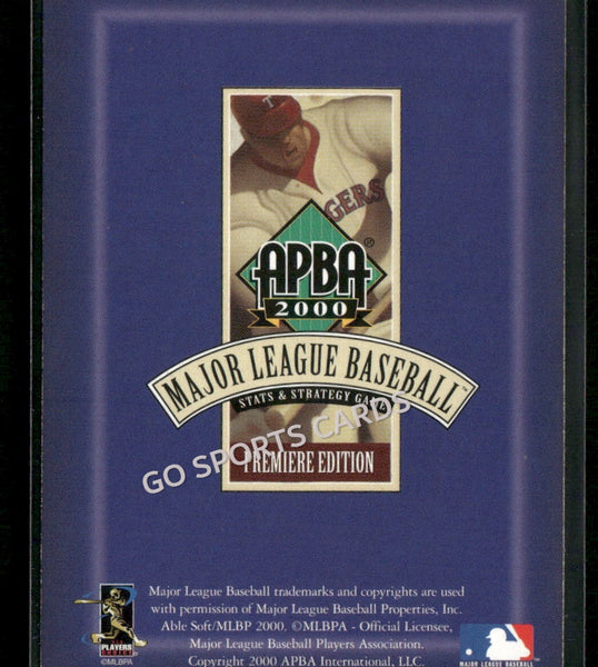 2000 APBA MLB Premiere Edition Carl Everett