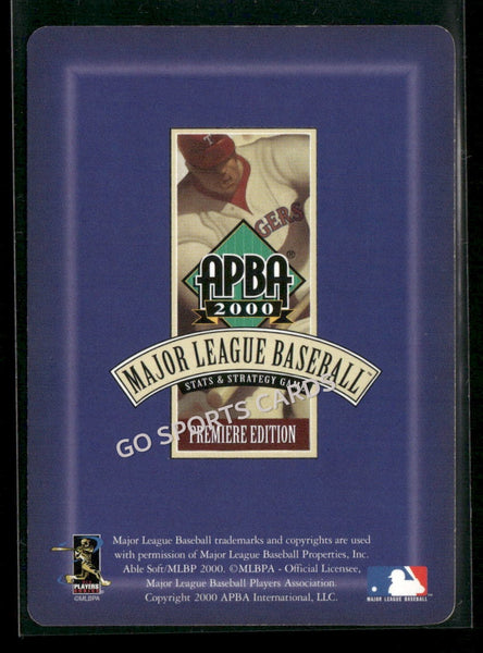 2000 APBA MLB Premiere Edition Jose Lima