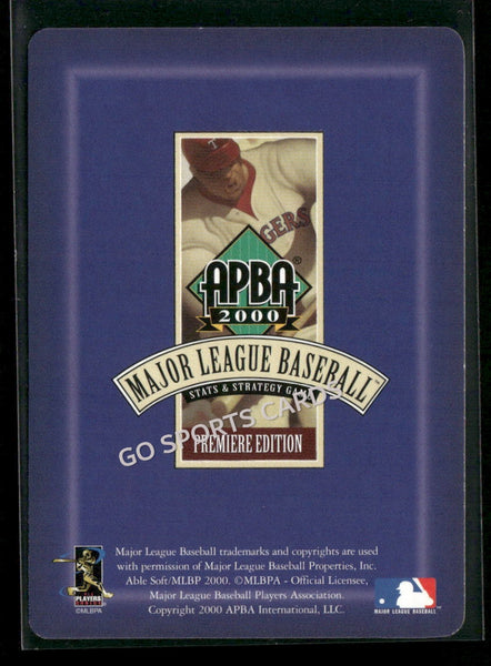 2000 APBA MLB Premiere Edition Jay Powell