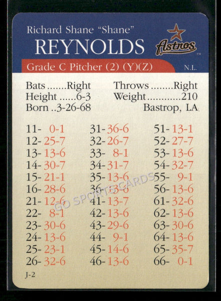 2000 APBA MLB Premiere Edition Shane Reynolds