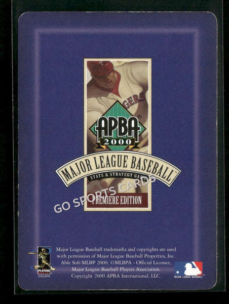 2000 APBA MLB Premiere Edition Don Cross