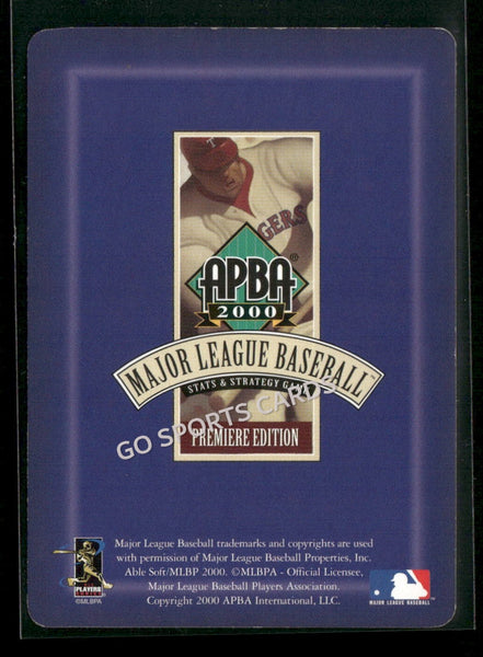 2000 APBA MLB Premiere Edition Omar Daal