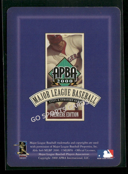 2000 APBA MLB Premiere Edition Randy Big Unit Johnson