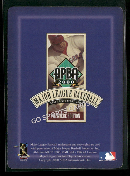 2000 APBA MLB Premiere Edition Travis Lee